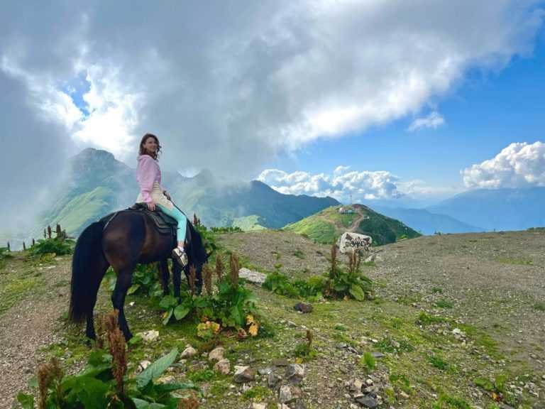 Пеший поход + конная прогулка в горах по хребту Аибга